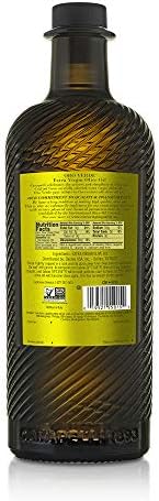 Carapelli - Oro Verde Extra Virgin Olive Oil: First Cold-Pressed EVOO – 33.8 Fluid Ounces (1 Liter)