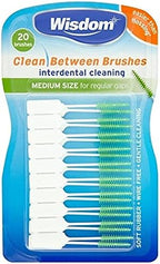 Wisdom Medium Green Clean Between Interdental Brushes