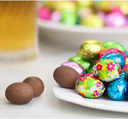 Madelaine Chocolate Easter Eggs – Solid Milk Chocolate Easter Candy - 30 Individually Wrapped Mini Eggs for Easter Basket Stuffers - 8 oz