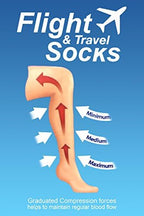 1 pair sockshop 40 Denier knee high Flight and travel socks Black 4-7 uk, 5-8 us