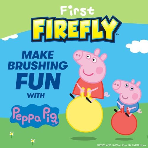 First Firefly Peppa Pig Light Up Timer Toothbrush with Extra Soft Bristles, 1 Count