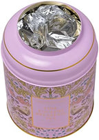 New English Teas Song Thrush & Berries Tea Caddy in Pink with 240 English Breakfast Teabags