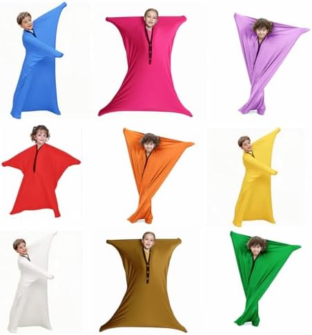 Body Sock Sensory Dynamic Movement for Kids and Adults Autism Full-Body Wrap Stretchy Body Sox to Relieve