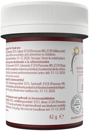 Sugarflair Maximum Concentrated Paste Edible Food Colouring 42g - Red Extra