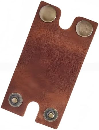 Genuine Cowhide Leather Case for Manual Safety Razor, Double Edge/Butterfly Razor Head Protective Cover, Travel Portable Shaving Razor Accessories