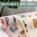Baby & Kids Pee Pads, Washable Waterproof Reusable Bed Pad for Potty Training, Bedwetting & Diaper Changing, 31"×39" Mattress Protector for Crib & Toddler Bed, Dinosaur