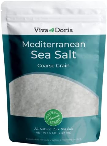 Viva Doria Mediterranean Sea Salt, Coarse Grain, 5 lb