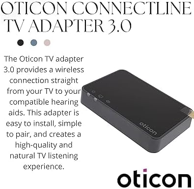 MSTORE INTL Oticon TV Adaptor 3.0 for Opn, Engage and Siya, Real, Zircon, Ruby and More