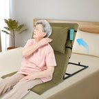 Adjustable Electric Lifting Backrest, Corded Electric Assisted Wake-Up Device, 661.39lbs Capacity Bed Recliner, 2-80° Adjustable Lifting Mattress for Elderly, Pregnant Women, Green