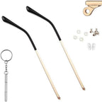 Metal Glasses Replacement Temple Eyeglass Arms Legs Glasses Repair Kit Universal with Screws Screwdriver