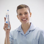 Replacement Hose and Handle Parts Compatible with Waterpik Water Flosser WP-100 WP-140 WP-150 WP-900 Series Oral Irrigator, Plastic Handle, Oral Hygiene Accessories (Pause Button)