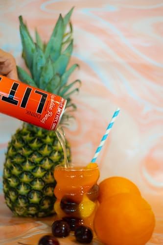 DRINK LITT PARADISE PUNCH | Fruit Punch | Natty Hydration | Natural Electrolytes | B Vitamins | 11 oz (Pack Of 12)