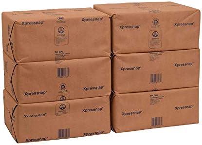 Tork DX900 Advanced Xpressnap Dispenser Napkin, Interfold, 1-Ply, 8.5" Length x 13.0" Width, White (Case of 6 Packs, 500 per Pack, 3,000 Napkins)