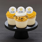 US Army Cupcake Toppers, 24 United States Army Official Logo Cupcake Rings, Food Safe U.S. Military Cake Decorations - 24 Pack