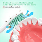 Replacement Toothbrush Heads(6 Pack) Compatible with Philips Sonicare E-Series Essence CleanCare Elite Advance hx7022/66 Xtreme Brush Refill hx7001