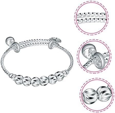 ABOOFAN Boy Girl Bell Bangle Bracelet Jewelry for Girls Charm Accessory Heart Bell for Shower Christmas and Birthday Celebrations