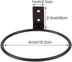 6 Pack Plant Pot Hangers, 4 Inch Flower Pot Holder Ring Wall Mounted Metal Hanging Bracket for Indoor Outdoor Hanging Plant Shelf