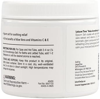 Leisure Time 45455 Aromatherapy Relaxfor Spas & Hot Tubs, 16 oz