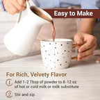 MilkBoy Dairy Free Hot Chocolate Mix - Gluten Free Swiss Cocoa Drink Powder, Vegan Hot Cocoa Mix, Gourmet Swiss Chocolate Drink, Kosher, Rainforest Alliance Certified - 12 oz Can