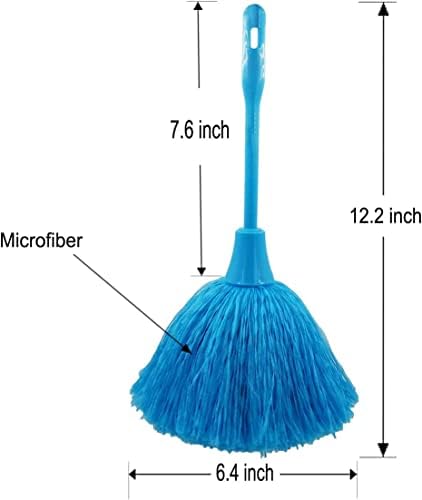 3 Pack Hand Grips Fluffy Microfiber Delicate Duster, Mini Washable Dusting Brush