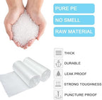2 Gallon Small Plastic Trash Bags, 7.5 Liters Clear Wastebasket Liners Garbage Bags for Home, Office, Bathroom, 100 Counts