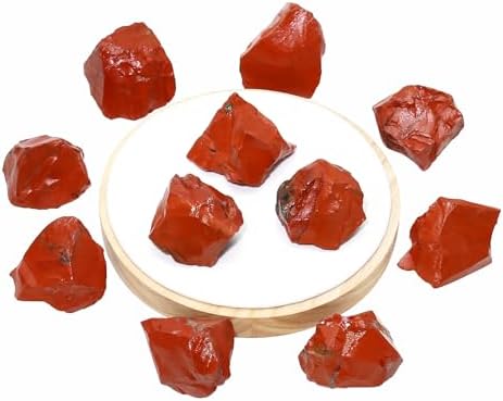 Raw Red Jasper Stone Crystals Bulk, Real Gemstones and Crystals, Rocks and Minerals, Healing Crystals, Quartz Crystals and Healing Stones, Cuarzos Originales De Energia Y Piedras(1LB)