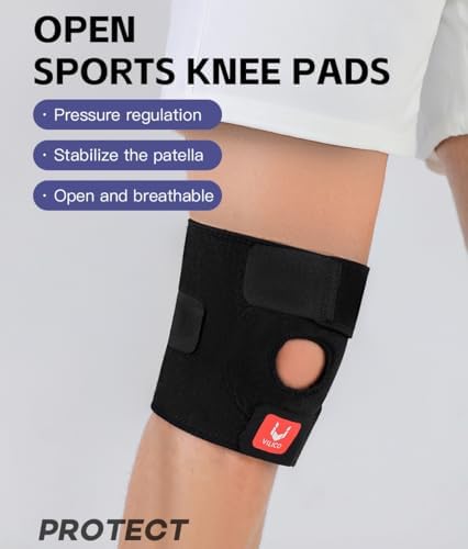 Knee Brace for Women Men Knee Braces for Knee Pain ACL MCL Arthritis Joint Pain Relief, Adjustable Compression Sleeve Patellar Tendon Support Strap