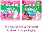 Whisper Ultra Soft Sanitary Pads - 15 Pieces (XL)