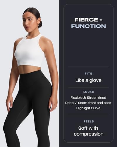 Aoxjox High Waisted Workout Metamorph Breeze Leggings for Women Tummy Control Buttery Soft Yoga Pants 24"/26"/28"