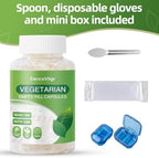 Size 0 Empty Capsules - 500 Count Clear Empty Pill Capsules with Capsule Filling Kit, Fillable Vegan Vegetarian Capsule Empty for Vitamins, Easy for DIY Supplements