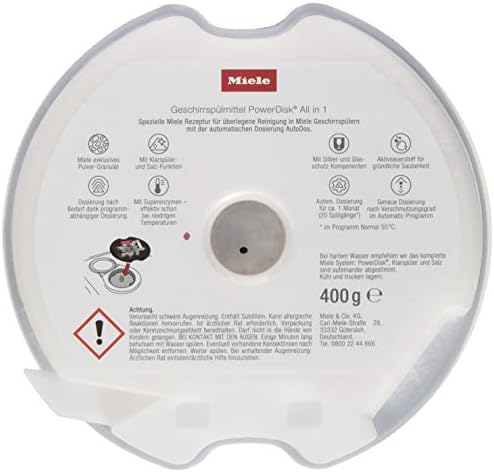 Miele PowerDisk All in 1 Dishwasher Detergent Set (6 x 400 g)