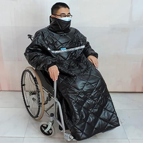 Winter Wheelchair Blanket Warmer Cover, Waterproof Wheelchair Blanket for Adults with Pockets, Wheelchair Full Body Cover - Best Choice for Winter Protection