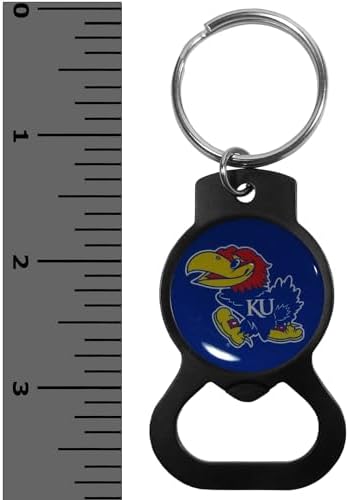 Siskiyou Sports NCAA Kansas Jayhawks Bottle Opener Key Chain, Black, One Size