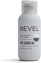 Bevel Pre Shave Oil for Men with Castor Oil, Olive Oil and Tea Tree Oil, Helps Soften Hair and Protect Skin from Irritation and Razor Burn, 2 Fl Oz