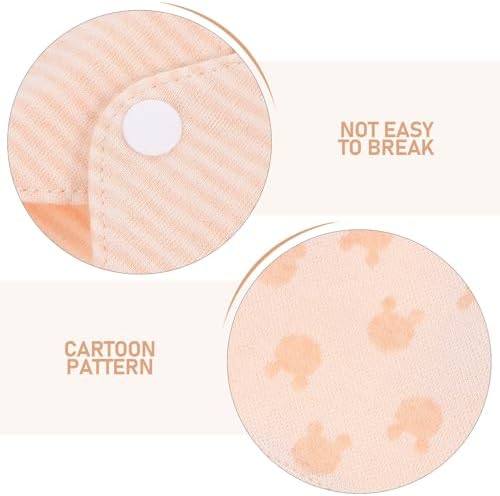 NOLITOY Reusable Organic Cotton Menstrual Pads 5pcs Set Super Absorbent Washable Sanitary Towels for Women Daily Use Comfortable Breathable Feminine Care Random Style