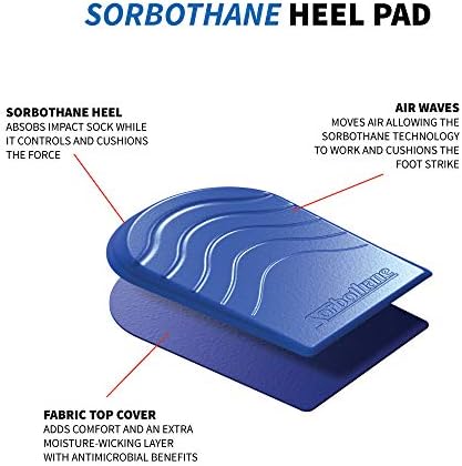 Sorbothane Heel Pads 1 Pair, W 4.5-8.5, M 3.5-6 (Metric 35-39) - Small