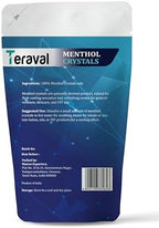 Menthol Crystals 4 oz – 100% Pure & Natural Cooling Crystal - Mint Aroma for Soap Making, Balms, Candles & DIY Cosmetics – By Teraval