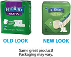 FitRight Ultra Heavy Absorbency Adult Diapers for Men & Women, Waist Size: X-Large 56-64 inches, OptiFit Incontinence Disposable Briefs with Leak Protection for Seniors, 80 Count