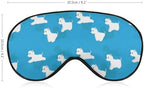 Westie Dogs Pattern Sleep Eye Mask Blindfold for Women Men Travel Work Meditation Yoga