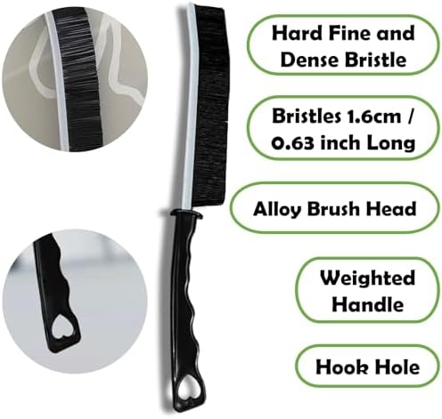 Betanull Crevice Cleaning Brush Set, Multi-Purpose Hard Bristle Brushes for Deep Cleaning Kitchen, Bathroom, Grout, Sink, Cup, Teapot, Bottle, Blender, Corners, Tight Spaces & More