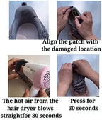 Sneaker Toe/Heel Prevention Repair, Shoe Hole Toeburst Patch/Insert, Wear Self-Adhesive, 1pairs of Black and 1 Pair of White
