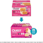 Quest Nutrition Crispy Birthday Cake Protein Bar, 17g Protein, 1g Sugar, 2g Net Carbs, Gluten Free Protein Snack, Keto Friendly, 12 Count