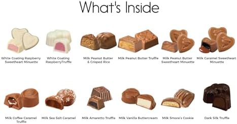 Luxury Milk Chocolate Truffles Gift Box, 18-Piece Assorted Belgian-Style Chocolates, Mother’s Day Gift For Mom, Date Night Desserts, Birthdays And Anniversaries