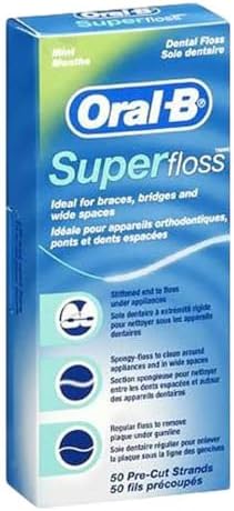 Oral-B Super Floss Dental Floss Pre-Cut Strands 50 ea (Pack of 18)