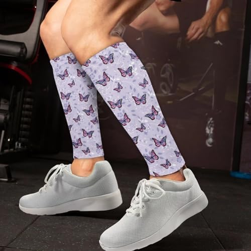 Men Calf Sleeves for Shin Splint Relief, Football Leg Sleeves Brace for Leg Pain Comfortable Soccer Sock Sleeve
