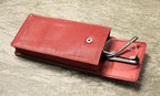 Soft Black Red Purple Pink Leather Spectacle Case/Slim Glasses Case/Soft Glasses Case