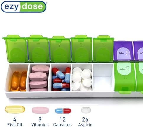 Ezy Dose® Easy Fill Weekly AM/PM Pill Organizer