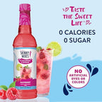 Jordan's Skinny Mixes Sugar Free Syrup, Raspberry Flavor, Fruit Flavored Water Enhancer, Drink Mix for Ice Tea, Lemonade & More, Zero Calorie Flavoring, Keto Friendly, 25.4 Fl Oz, 1 Pack
