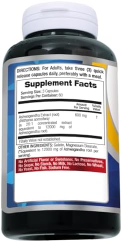 FITO MEDIC'S Lab | Ashwagandha | ashwagandha Supplements | ashwagandha Capsules | 180 Capsules