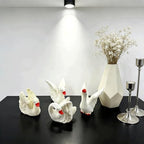 8PCS Mini White Swan Miniature Figurines Set, Beautiful White Swan Decorations, Adorable Animal Themes Desktop Resin Figurine Miniatures for Fairy Garden, Glass Container, Cake Toppers, Party Favors